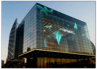 High Brightness Transparent LED Display for Glass Wall , Advertising LED Transparent Screen