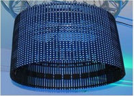 Fiber Optic Curtain OEM Flexible Led Curtain Screen With 4096Dots / M² Pixel Density Synchronization Control
