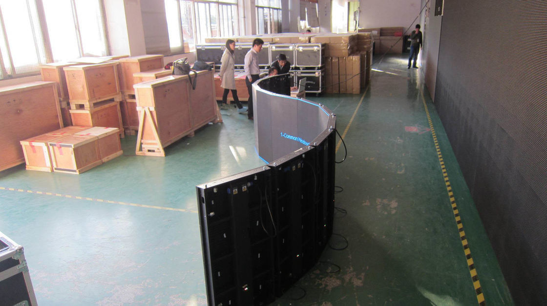 Curved Flexible Led Curtain Screen Slim Rental 60Hz Frame Easy Installation For Events
