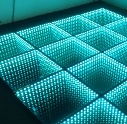 128×128 Kabine Çözünürlüğü 16 Bit Renk İşleme Teknolojisi ile LED Yer Ekranı