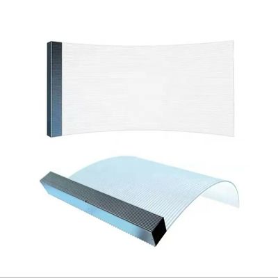 20°C-50°C Tam Renkli Şeffaf LED Ekranı % 90 Şeffaflık