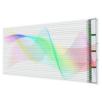 Cam kurulumları için 3840Hz yenilenme hızı ile şeffaf% 90 esnek LED ekranları